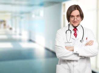 Male Doctor At The Hospital