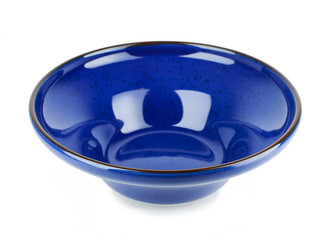 Dark blue  plate isolated