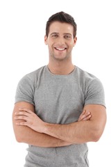 Obraz premium Casual portrait of happy university student