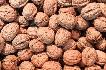 Walnuts Heap at local Market