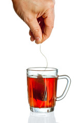 Transparent teacup