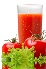 Tomato juice and tomatoes