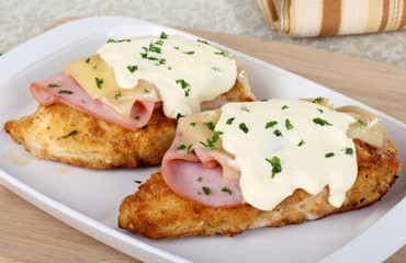 Stacked Chicken Cordon Bleu Meal