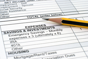 Fototapeta premium Spending plan
