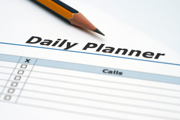 Fototapeta premium Daily planner