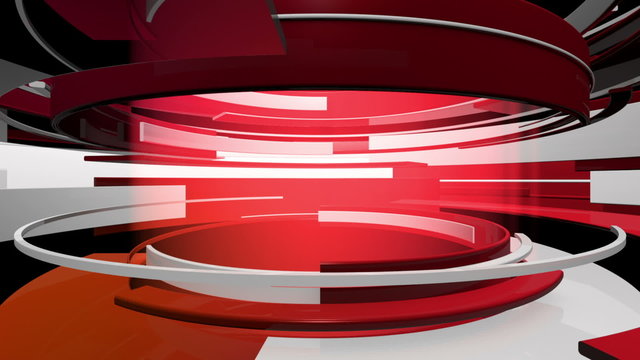 3D Motion Graphic Curves Abstract Animation