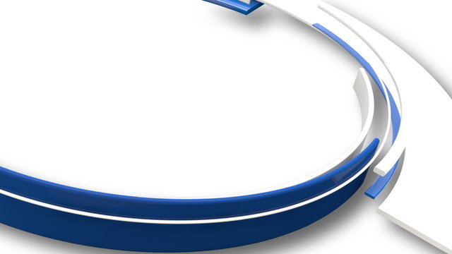 3D Curves Rotating Animation