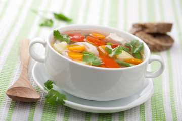 chicken soup with vegetables