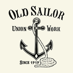 Old Sailor Anchor © PremiumGraphicDesign
