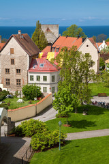 Fototapeta na wymiar Visby miasto na Gotlandii, Szwecja