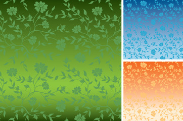 floral colorful textures for background - vector