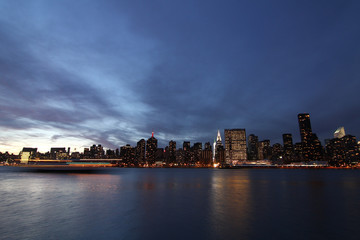 Obraz premium New York Skyline at night