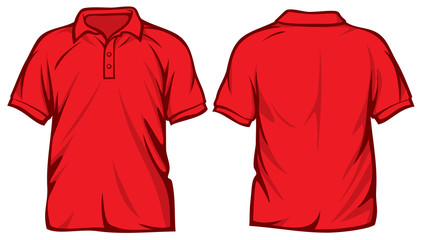 red polo shirt