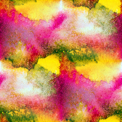 red yellow seamless background watercolor macro texture