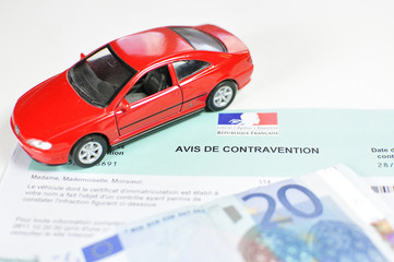 Avis de contravention