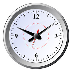 Wall clock. Vector illustration.