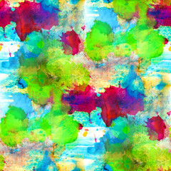 Obraz na płótnie Canvas zielony, niebieski, z plamami Jednolite tło Akwarele makro TE