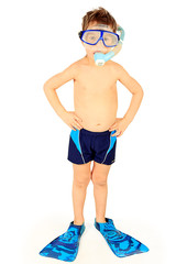 blue flippers