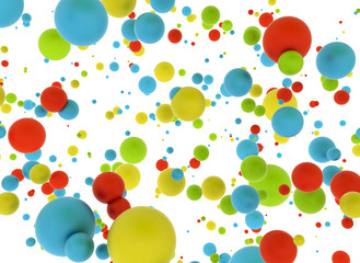 Abstract multi color balls © Jezper