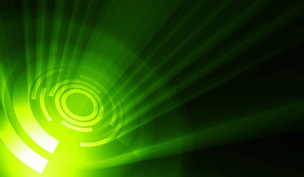 Cyber Rotation Background Green on Black