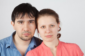 Two young face to face