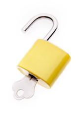 Padlock and key