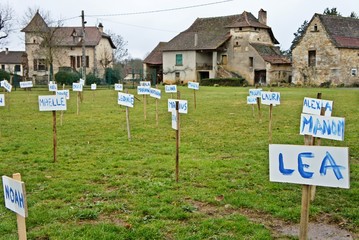 panneaux de prénoms d'enfants