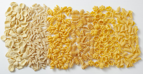 Pasta in shapes.
