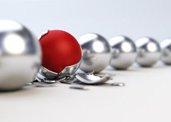 Difference / Uniqueness Concept. 3D illustration