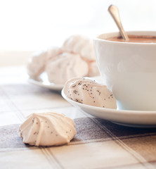 coffee and meringues