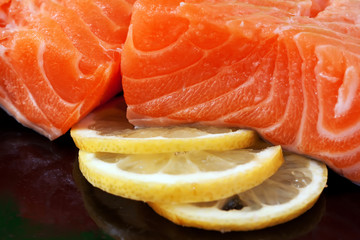 Salmon sashimi