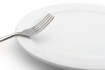 fork on a plate