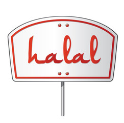 panneau produit - viande halal