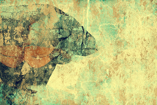 grunge background mask