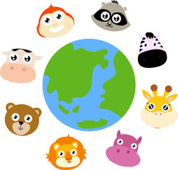 animals around the globe