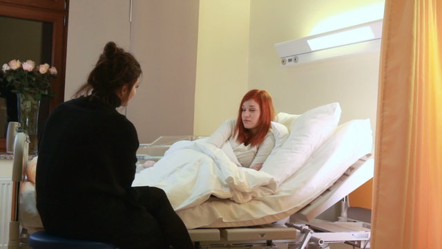 visiting friends in hospital