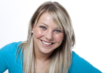 junge blonde Frau
