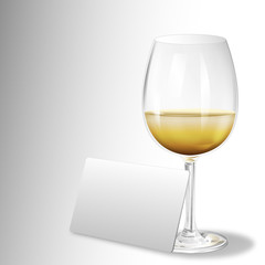 ein glas weißwein - karte