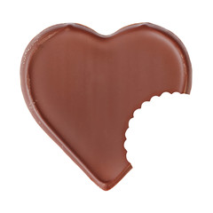Chocolate heart shape