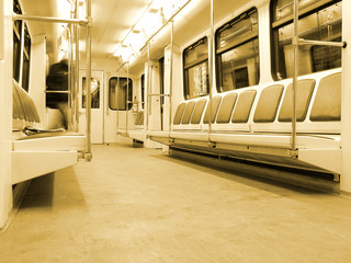 modern train interior