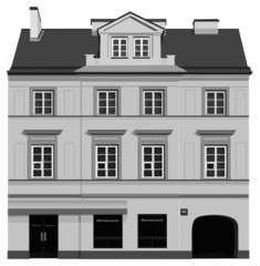 Classic facade illustration © Dariusz Kopestynski