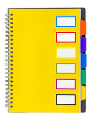 Closed office notebook