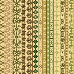 Textile fabric background with ethnic motifs