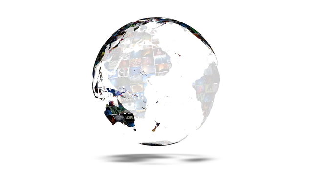 Earth Globe Video Wall Vortex