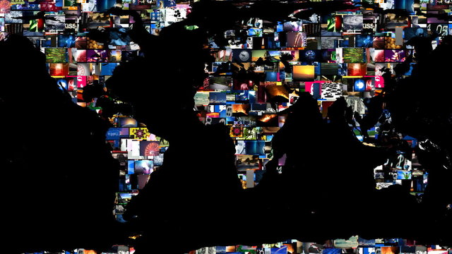 Earth Map Global Media Video Wall
