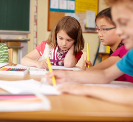 Mädchen in der Grundschule