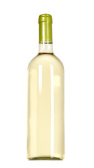 White vine bottle in white background