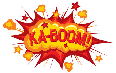 Fototapeta premium cartoon - ka-boom (comic book element)