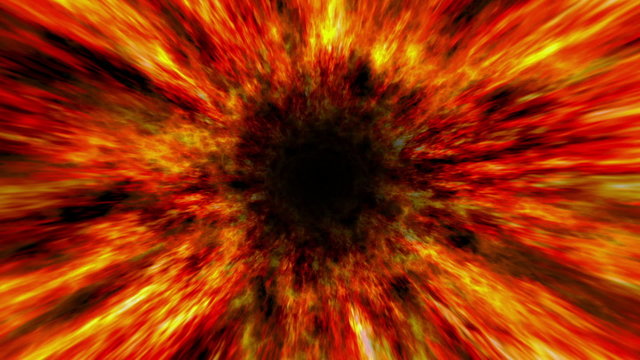 Fire Tunnel (Zooming Through Hole)