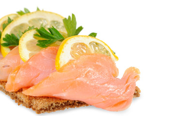 Salmon with lemon